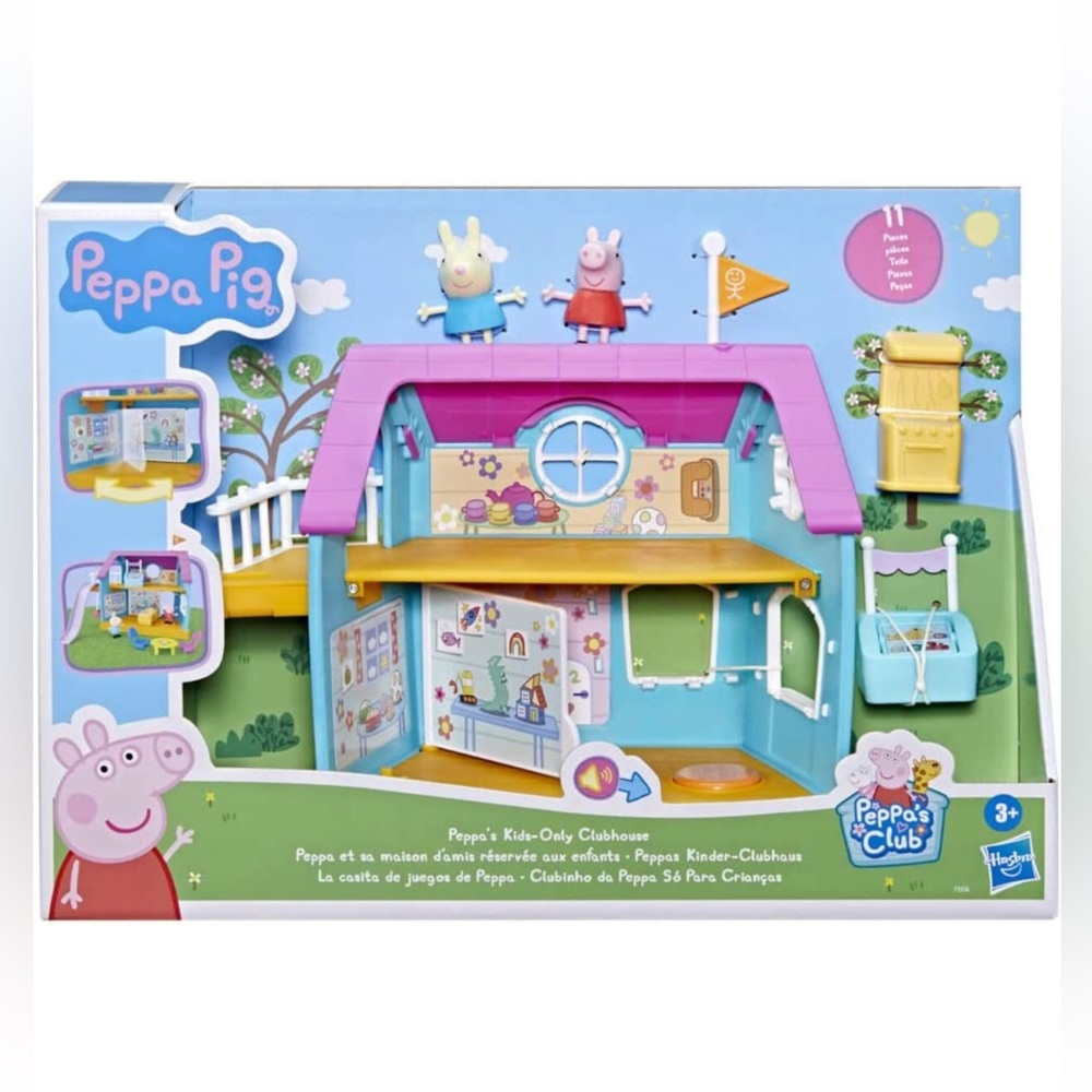 NEW Peppa Pig Peppa’s Club Peppa’s Kids-Only Clubhouse Playset Preschool Toy